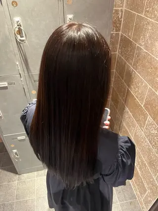 ロング カラー 艶髪/透明感カラー/ METEO/山田凌大のヘアスタイル