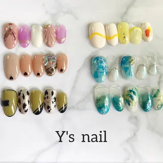 ネイル 手書きが得意🖌️ Y’s  nailのネイルデザイン
