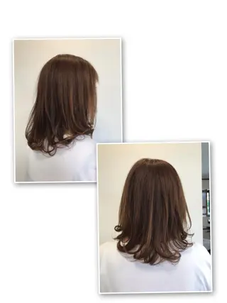 ミディアム カラー 小林 由里香のヘアスタイル