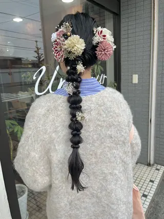 ロング ヘアアレンジ Un Fleur所属・立野 希沙のヘアスタイル