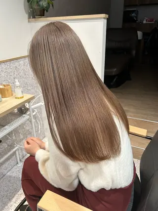 ロング カラー ヘアアレンジ トレンドレイヤー カット/mihoのヘアスタイル