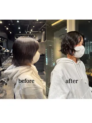 パーマ ブリーチ/透明感 カラー🖤🪽みさきのヘアスタイル