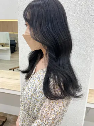 ロング カラー 🌼透明感艶カラー オリーブ🌼河村咲のヘアスタイル