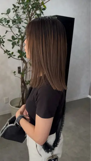 ミディアム 下小鶴 優治のヘアスタイル