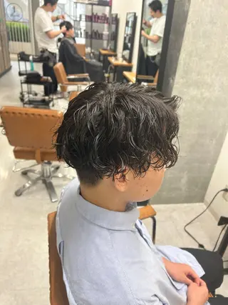 パーマ メンズ カズキ🌼曲がる 縮毛矯正のヘアスタイル