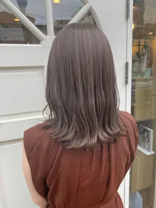 セミロング カラー 🇰🇷韓国レイヤー 錦糸町【北山謙三】のヘアスタイル