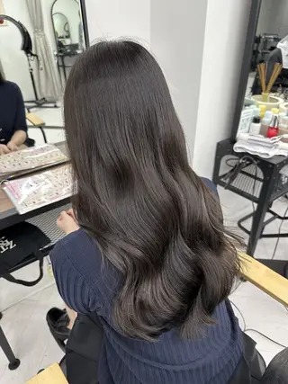 ロング himari💜 暖色/レイヤーカットのヘアスタイル