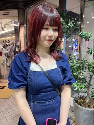カラー 韓国レイヤー🇰🇷 🤍🎀honokaのヘアスタイル