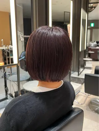 ショート カラー 海外レイヤー/ 梅田美容室のヘアスタイル