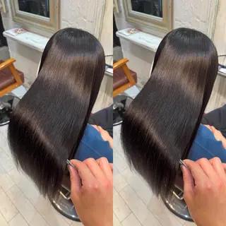 ロング 髪質改善/縮毛矯正/ レイヤーカット/ガブのヘアスタイル