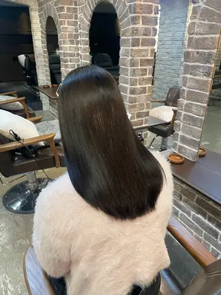 セミロング 🧸顔周りカット /透明感🎀のヘアスタイル