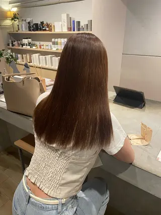 セミロング カラー まとい  ︎︎のヘアスタイル