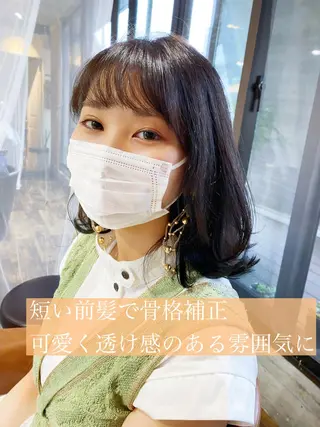 ミディアム ヒラヤマ ユウスケのヘアスタイル