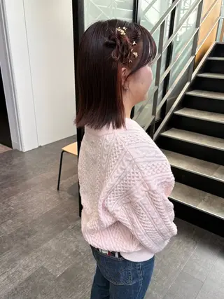 ショート ヘアアレンジ mao ｜ 柔らか艶カラー🫧のヘアスタイル
