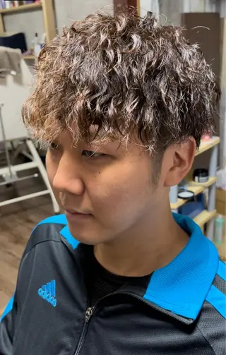 ショート パーマ メンズ メンズ特化型/永井 友貴のヘアスタイル