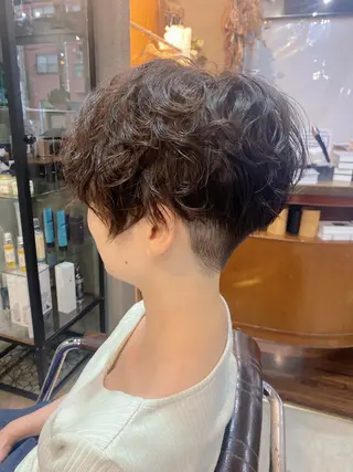 ショート パーマ 桜田 修未のヘアスタイル