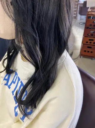 セミロング カラー 千上 結希奈のヘアスタイル