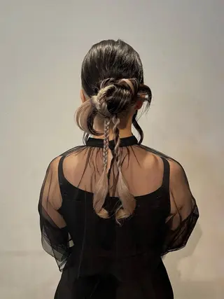 ロング ヘアアレンジ 𓍲꙳yamada haruna⋆ 𓍱のヘアスタイル
