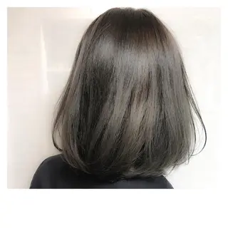 ミディアム カラー 髪質改善、縮毛矯正 店長浅野太郎のヘアスタイル