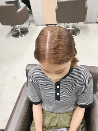 ショート カラー ボブパーマコテ巻き風 パーマNo1深江秀平のヘアスタイル