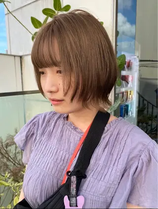 ショート カラー ヘアアレンジ 押切 響　のヘアスタイル