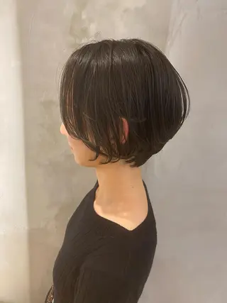 ショート 顔周りカット・相談 レイヤーも◎しずくのヘアスタイル