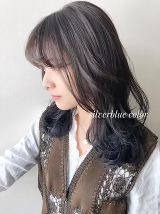 ミディアム ✨透明感ケアカラー✨ 長野ゆきなのヘアスタイル