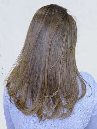 セミロング カラー ヘアアレンジ 髪質改善カラー🪞 美髪縮毛矯正🪞城のヘアスタイル
