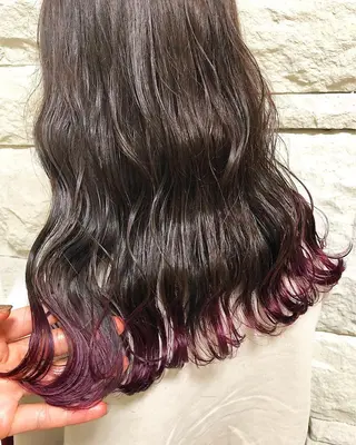ロング カラー ヘアアレンジ メンズ キッズ ネイル マツエク・マツパ 透明感カラー🤎 ゆりのヘアスタイル