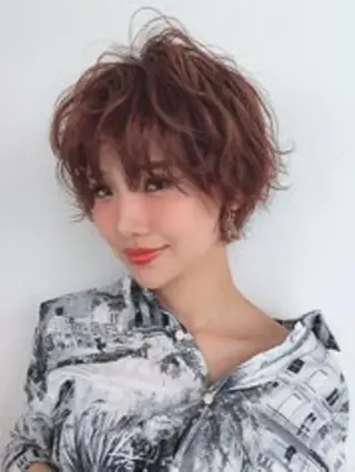 ショート カラー 浦添 あらさきのヘアスタイル