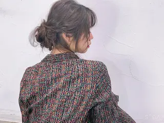 ロング カラー ヘアアレンジ ミドウチ アヤカのヘアスタイル