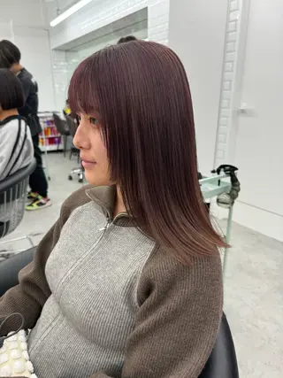 ロング カラー レイヤー&カラー 人気美容師倉崎涼のヘアスタイル