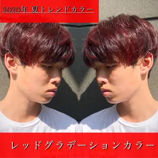 ショート カラー 透明感カラー×小 顔レイヤー♡ヒデさんのヘアスタイル