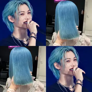 ミディアム カラー ヘアアレンジ キッズ 🎀韓国レイヤー YURINA🎀のヘアスタイル