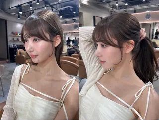 ロング レイヤー/美髪矯正 /赤味消し 古舘悠登のヘアスタイル