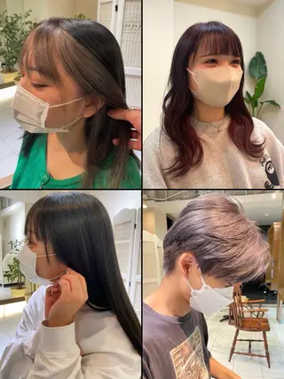 ロング カラー ボブ/レイヤーカット ｜ヨシダユウセイのヘアスタイル