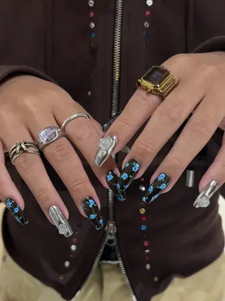 ネイル 【Zina京都駅前】 きぬがわ らむのネイルデザイン