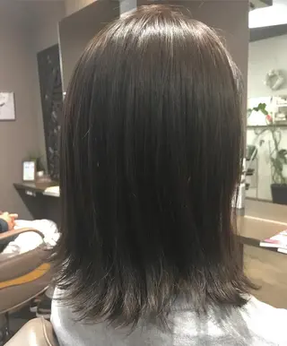 ミディアム カラー pep natsumiのヘアスタイル