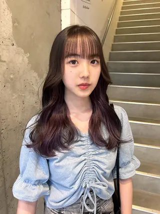ロング カラー ryo yaのヘアスタイル