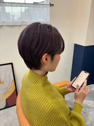 ショート カラー 髪の家 tikiのヘアスタイル