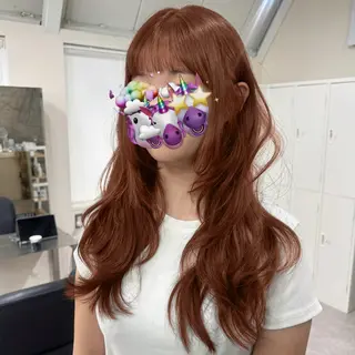 ロング カラー 🎀レイヤー×透明感 ×髪質改善🎀米田のヘアスタイル