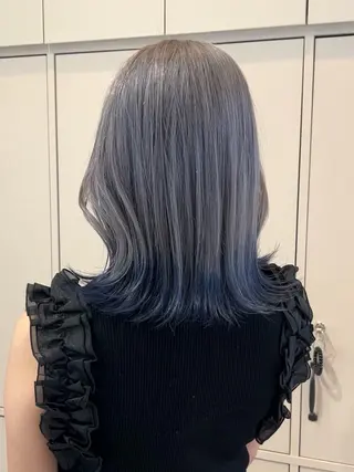 ミディアム カラー パーマ/ハイトーン /吉田眞のヘアスタイル