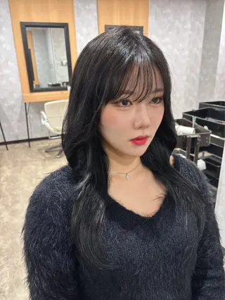 カラー 顔まわり/W カラー/リョウのヘアスタイル