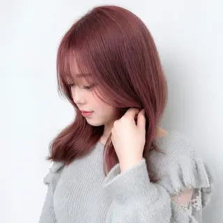 ミディアム 🌿透き通るツヤ髪× 縮毛矯正✂︎戸祭　伶のヘアスタイル