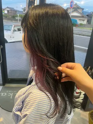セミロング alu yuinaのヘアスタイル
