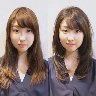 ロング 髪質改善縮毛矯正 専門店のヘアスタイル