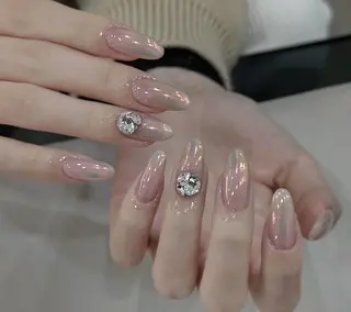 ネイル By moonネイル 🌷ワンホン/韓国風のネイルデザイン