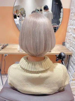 ショート カラー 髪質改善×艶髪 斉藤 勝のヘアスタイル