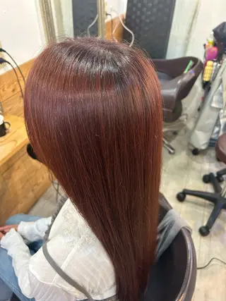 ロング カラー 袈叶 ✨のヘアスタイル