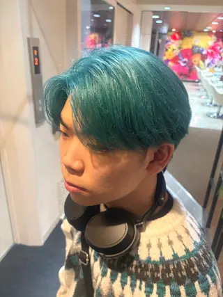 カラー メンズ yunosuke/艶 カラーw-salonのヘアスタイル
